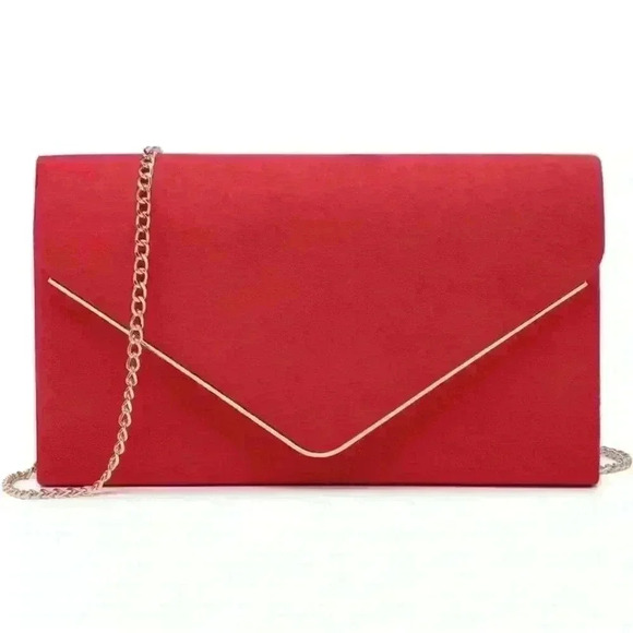 Urban expressions red crossbody clutch envelope bag - Picture 1 of 3